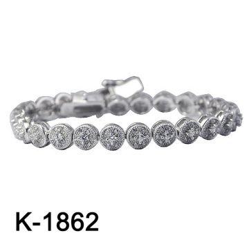 Fashion 925 Silver Micro Pave CZ Jewelry Bracelet (K-1862. JPG)